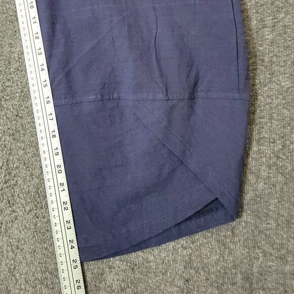 Gracila Pants Womens 4XL Blue Wide Leg Elastic Waist Pull On Tulip Hem Crop - Picture 7 of 15